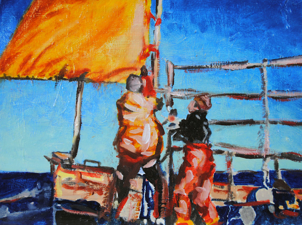 Sea, painting, ocean, catch, Jack, sail, Portland, Maine, lobster, lobsterman, fisherman, shanty