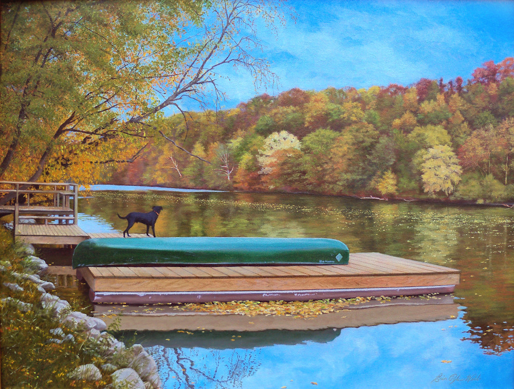Monongahela Autumn II - oil painting by Erin Pyles Webb