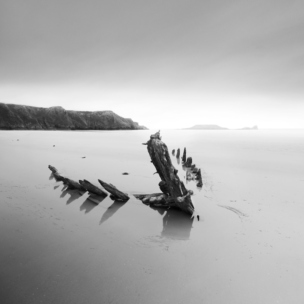 Rhossili Beached Helvetica Wreck Art | Roy Fraser Photographer