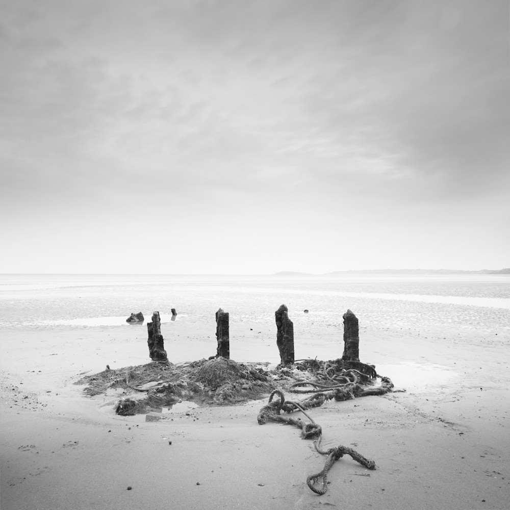 Rhossili Beach 4 Posts Art | Roy Fraser Photographer