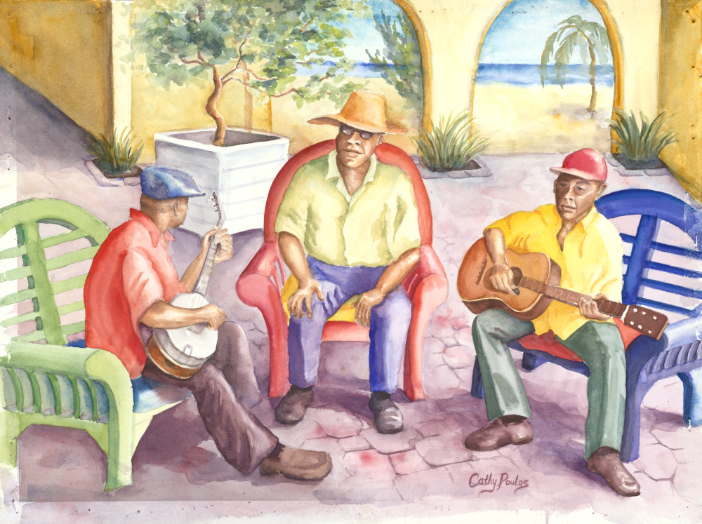 Jammin' In The Court Art | Cathy Poulos Art