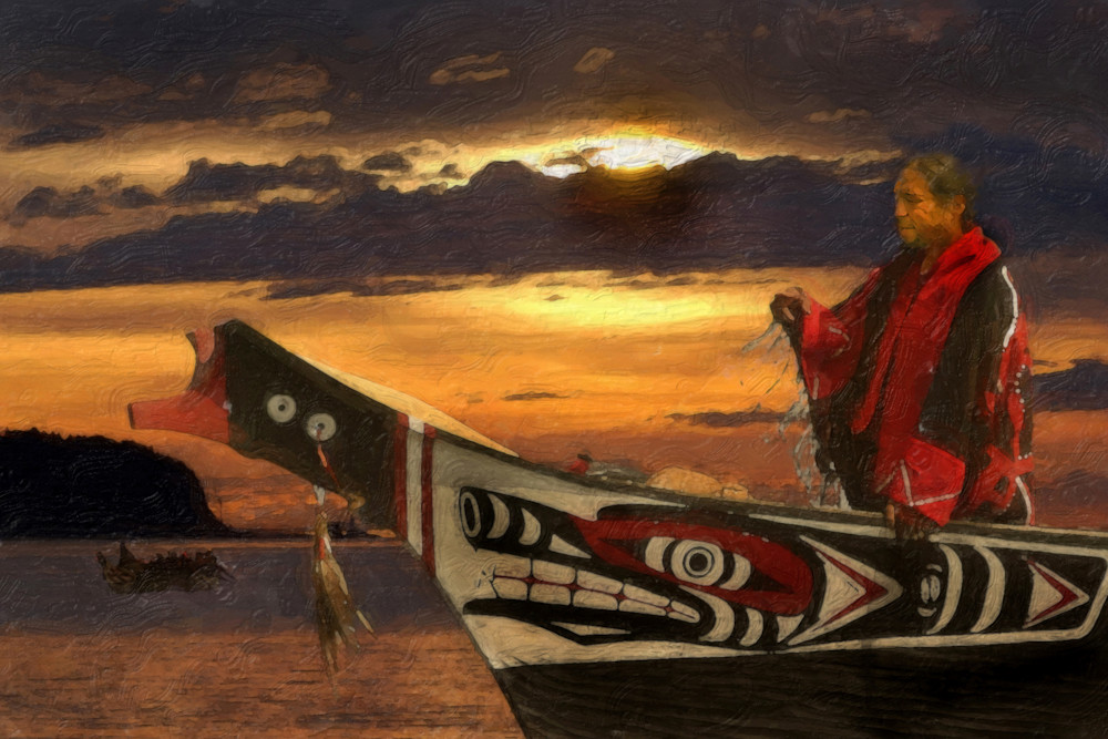 Elder Canoe Journey12x18 Photography Art | Art Beyond Control