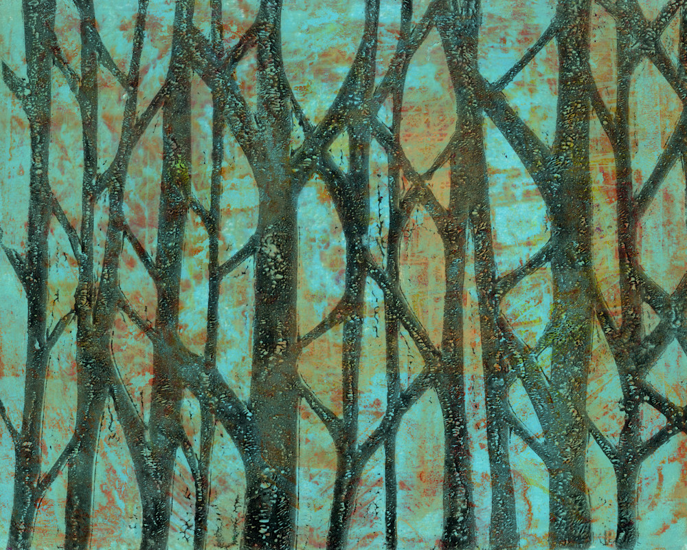 Forest: Mixed media artwork by Jennifer Akkermans