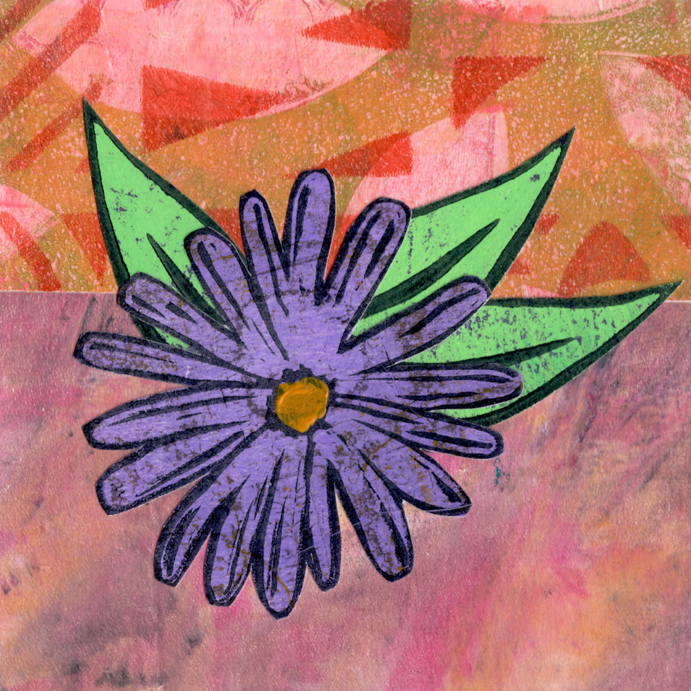 Floweret: Mixed media artwork by Jennifer Akkermans