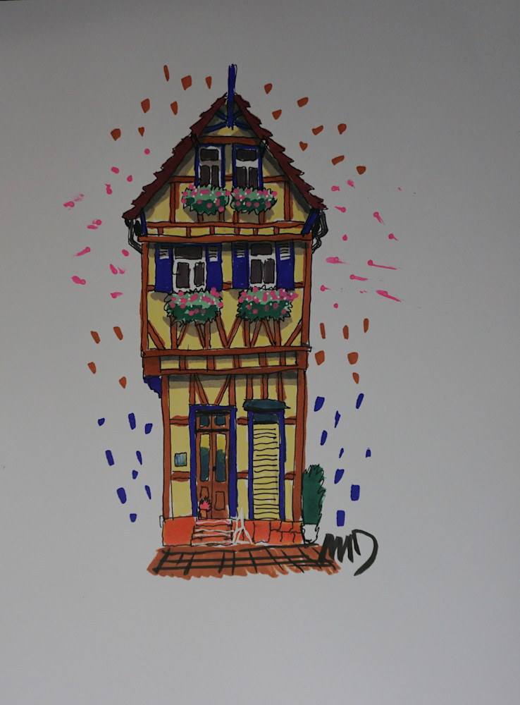 Half Timbered House Art | Matt Dawson Art