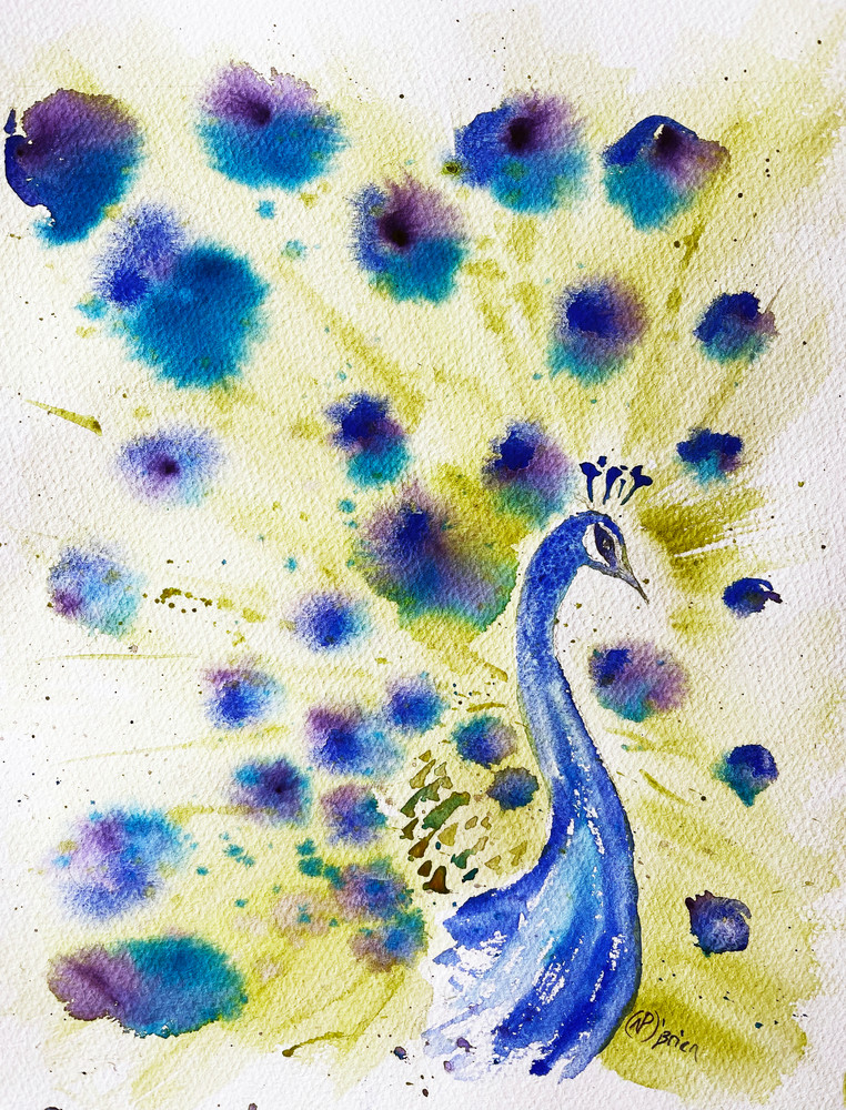 Proud Peacock Art | Color Splash Ranch