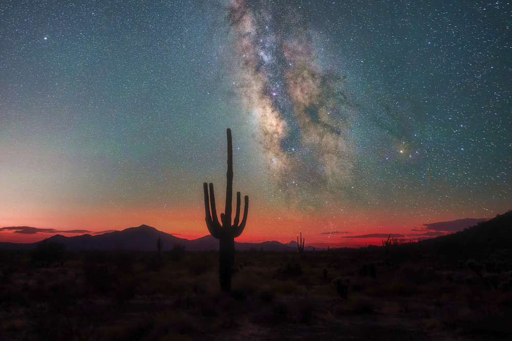 Sonoran Preserve Sunset Blend Photography Art | Evanamos