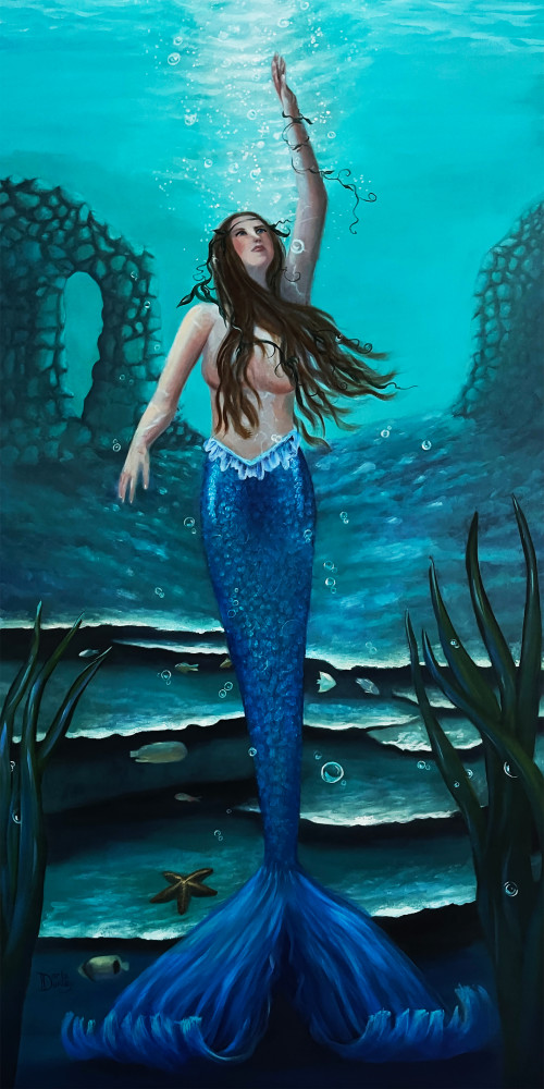 Ocean Temptress   Mermaid Art | darladonleyart