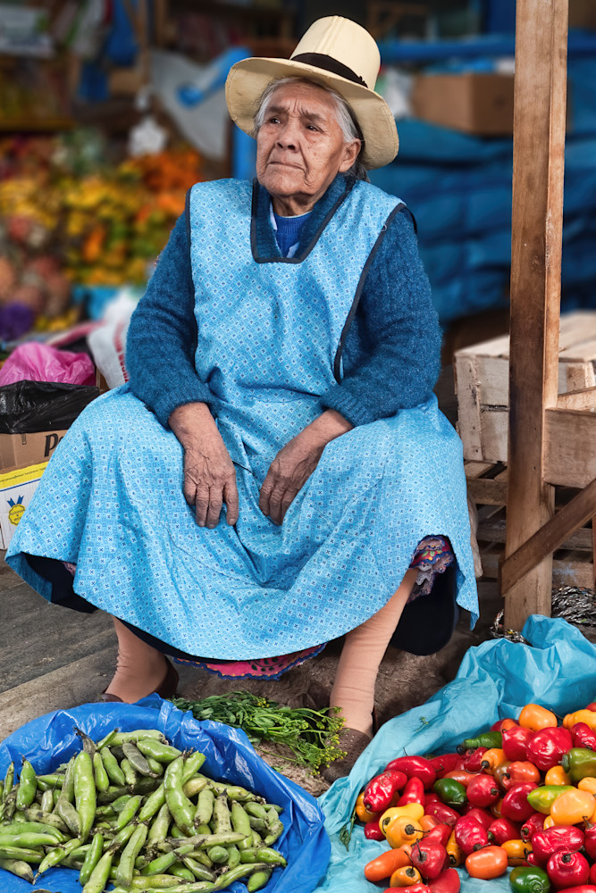 Peruvian Vegetable Merchant Photography Art | Elizabeth Fortney Photography