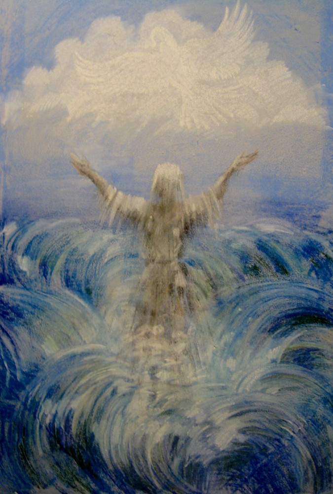 Water Holy Spirit Baptism   Art | ELENA ERŐS FINE ART
