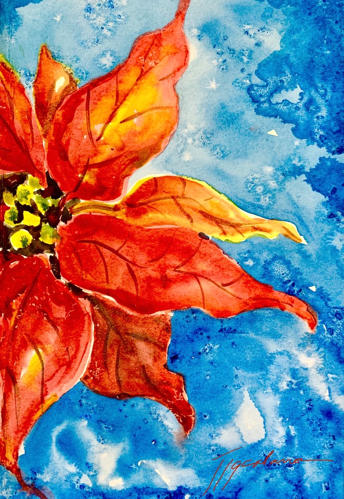Poinsettia  Art | Joy Ann Cabanos