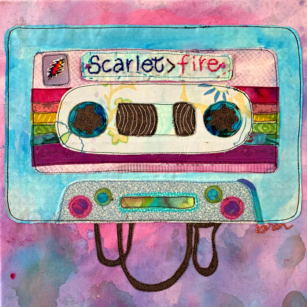 Scarlet > Fire Groovy Mix Tape Art | Karen Payton Art