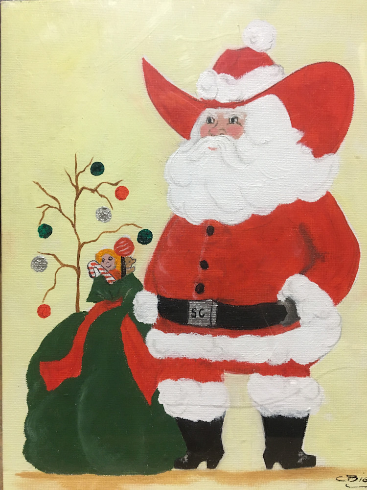 Santa....Ho, Ho, Ho,.....Delivering Presents. Art | cherylbiggs