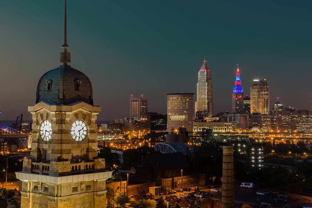 The Cleveland Skyline Westside Market View