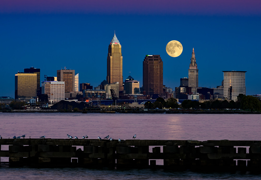 Grand Moon Over Cleveland