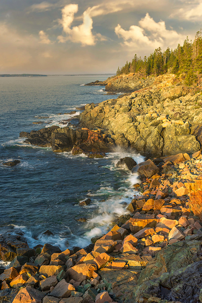 Maine Rocky Shore Acadia National Park Photography Art | http://www.mooseprintsgallery.com