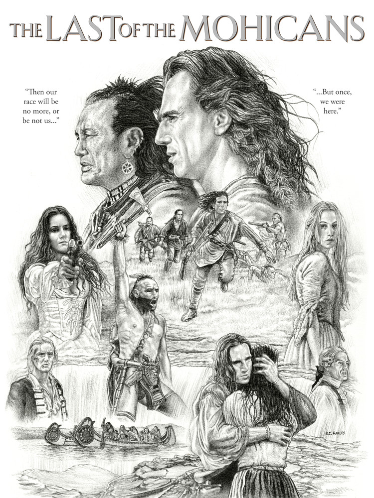 The Last of the Mohicans art print movie poster