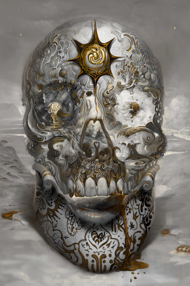 Skull January 1, 2021 Art | Burton Gray Studio