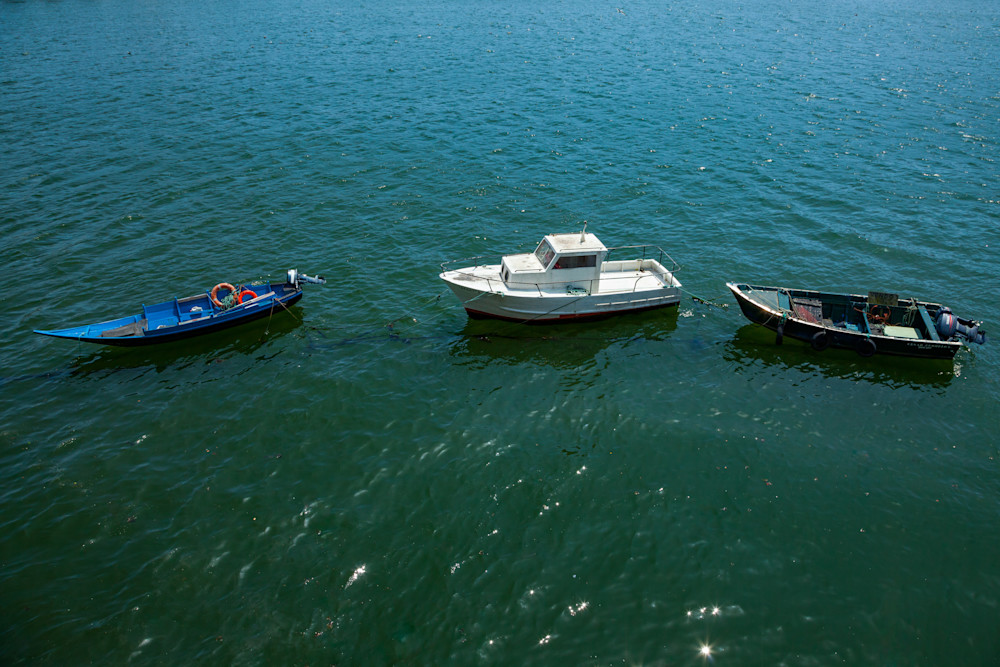 Boats on the Duoro River in Porto, Portugal