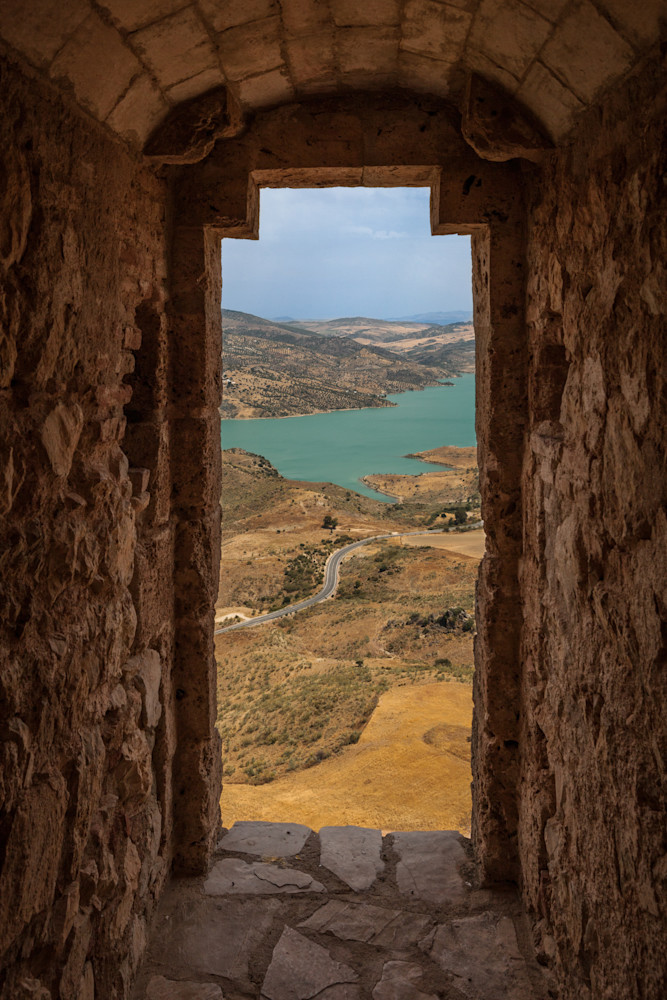 Stone archway view of the Zahara Valley