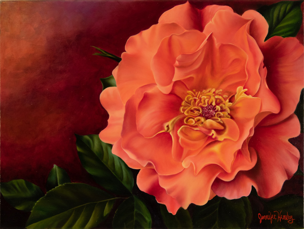 "Coral Rose"   Print Art | Hendry Womack Gallery