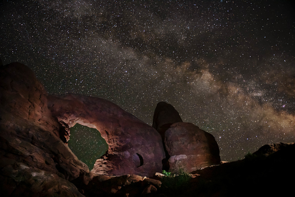 Milky Way From Arches Photography Art | Christabel Devadoss Photography