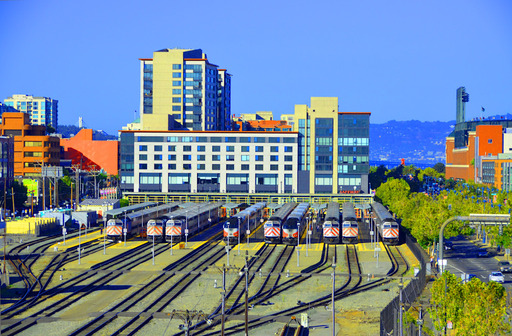 San Francisco California amtrak train traintracks