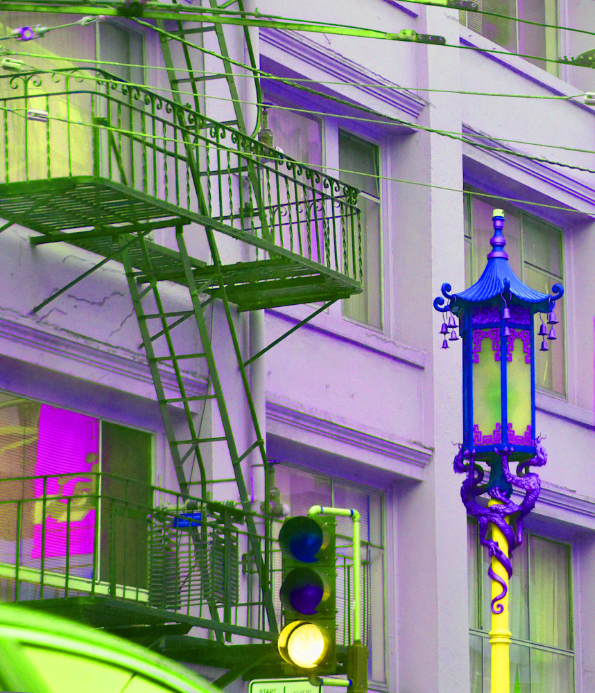 San Francisco California chinatown lamp