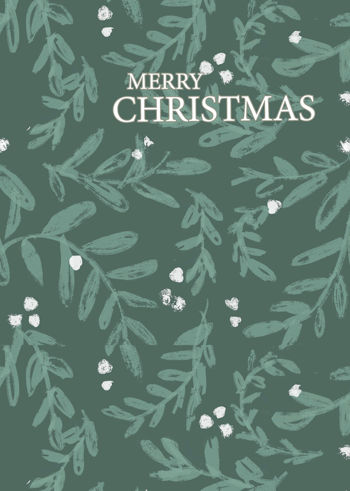 Mistletoe   Christmas Card Art | Christina Sandholtz Art