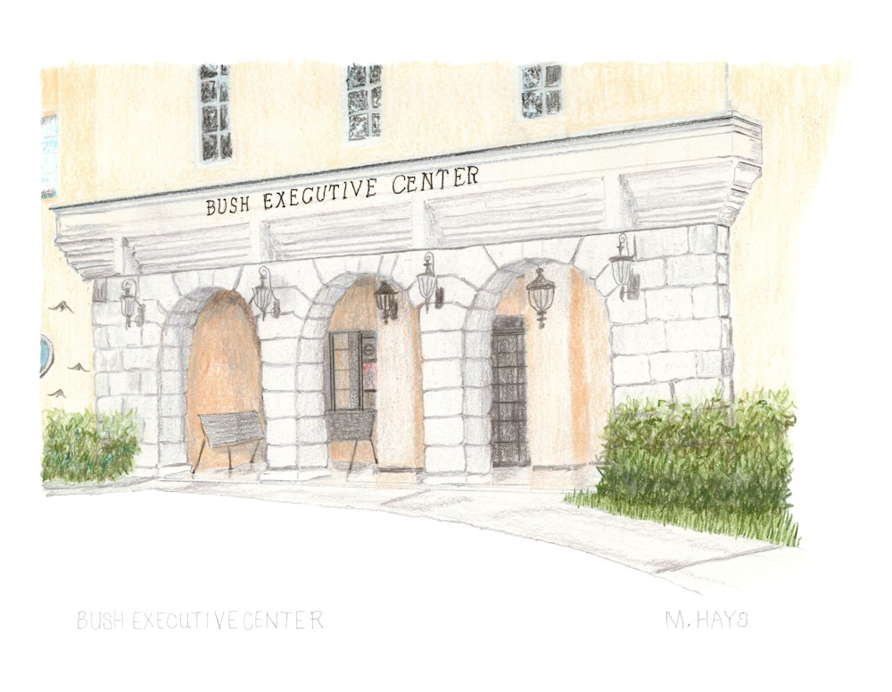 Bush Executive Center   Color Art | Mitch Hays Art