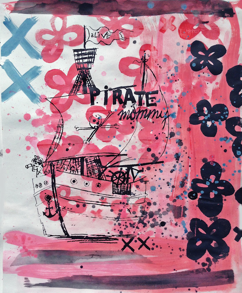 Pirate Mommy Flowers Art | House of ChoCLeT.