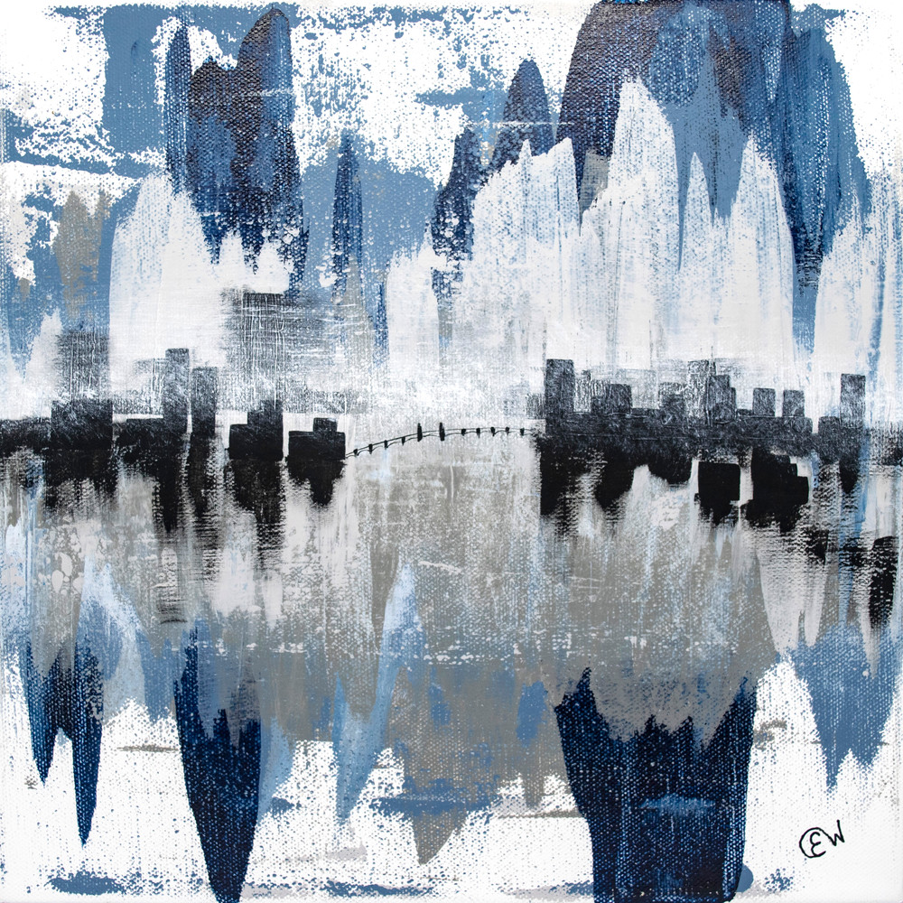 Abstract Bridge Blues Fine Art Print