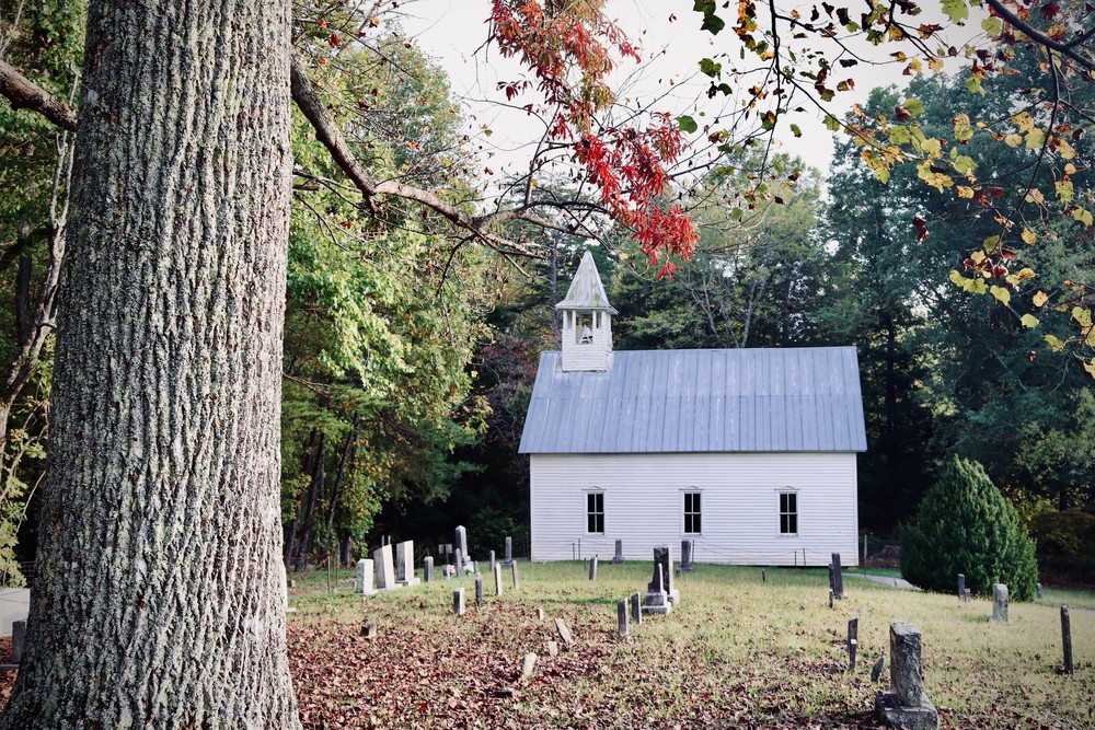 Methodist Church And Cemetery Photography Art | Vantage Point