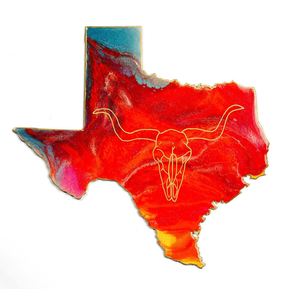 God Bless Texas Art | Live Color Full