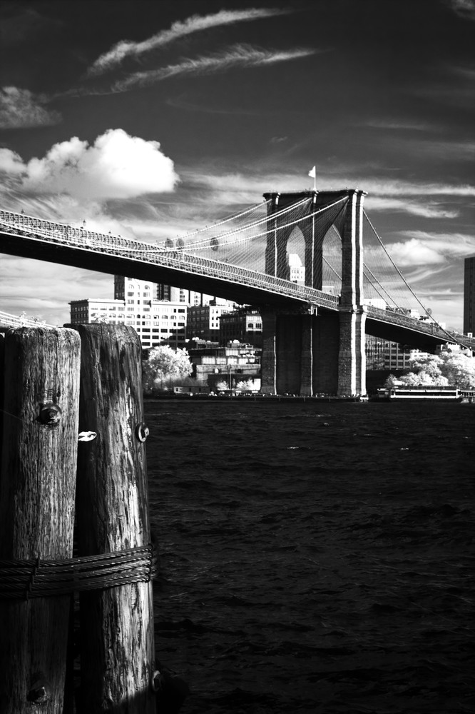 Brooklyn Bridge 2   Infrared Photography Art | Kathleen Messmer Photography