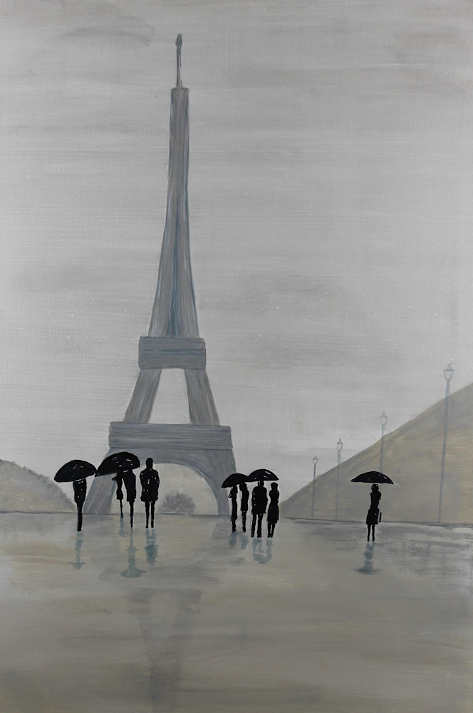 Paris In Rain Art | elizabethveloz
