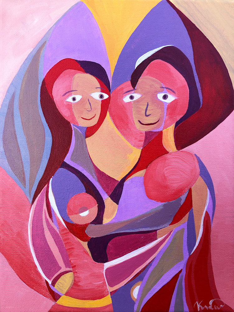 Lovers Holding Art | Maya Krow Art