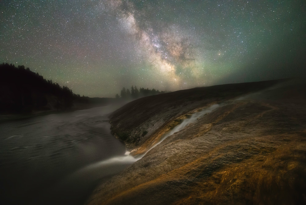 Firehole River With Milky Way Art | Taylor Photography