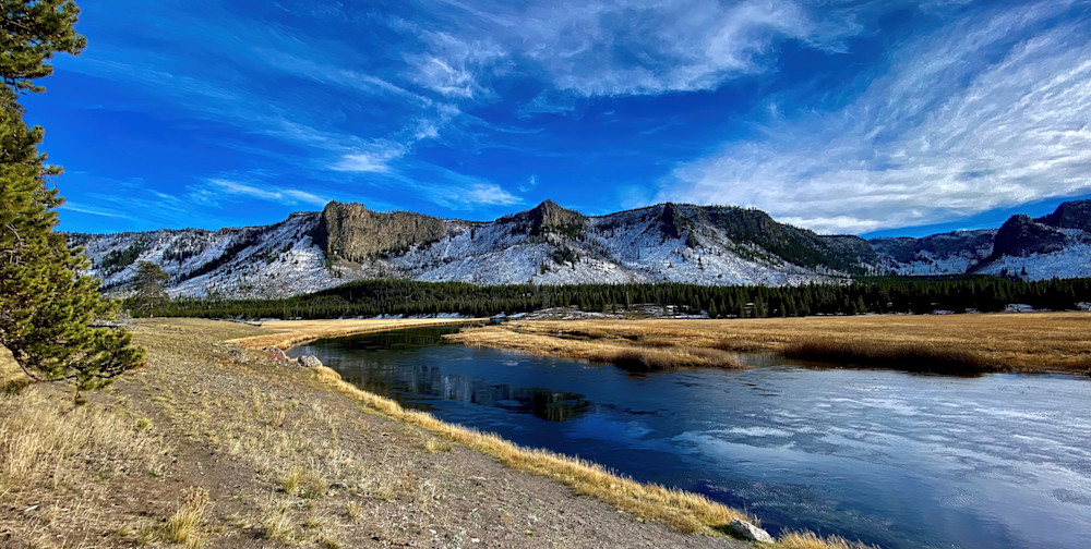 Upper Madison River Yellowstone Panoramic Photo Photography Art | Fly Fishing Portraits