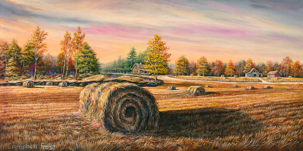 Hay Field, a Painting by Campbell Frost