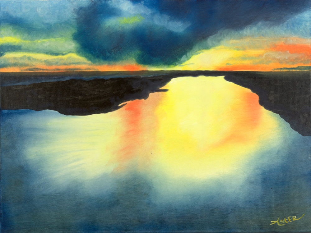 Sunset Waters Art | Aster's Art