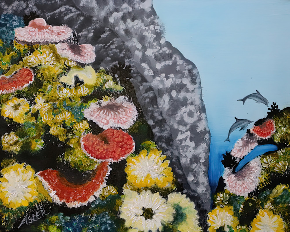 Coral Reef Garden Art | Aster's Art