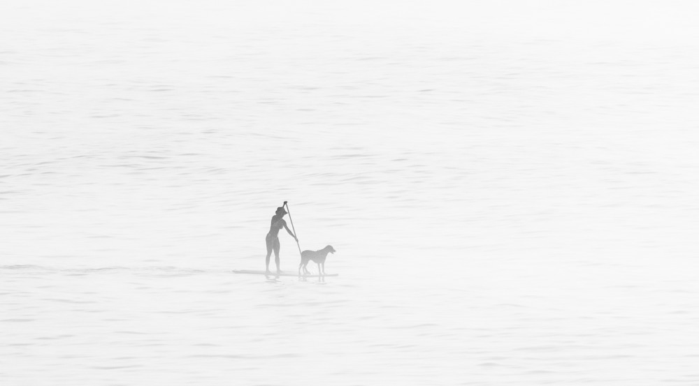 Juliana And Noir In The Morning Mist Off Copacabana Beach Photography Art | Peter T. Knight Photography
