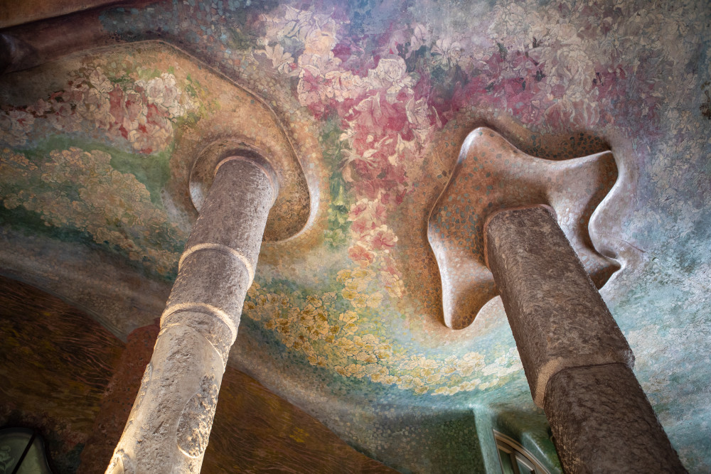 Painted Structures In The House Of Gaudi  Photography Art | Mark Nissenbaum Photography
