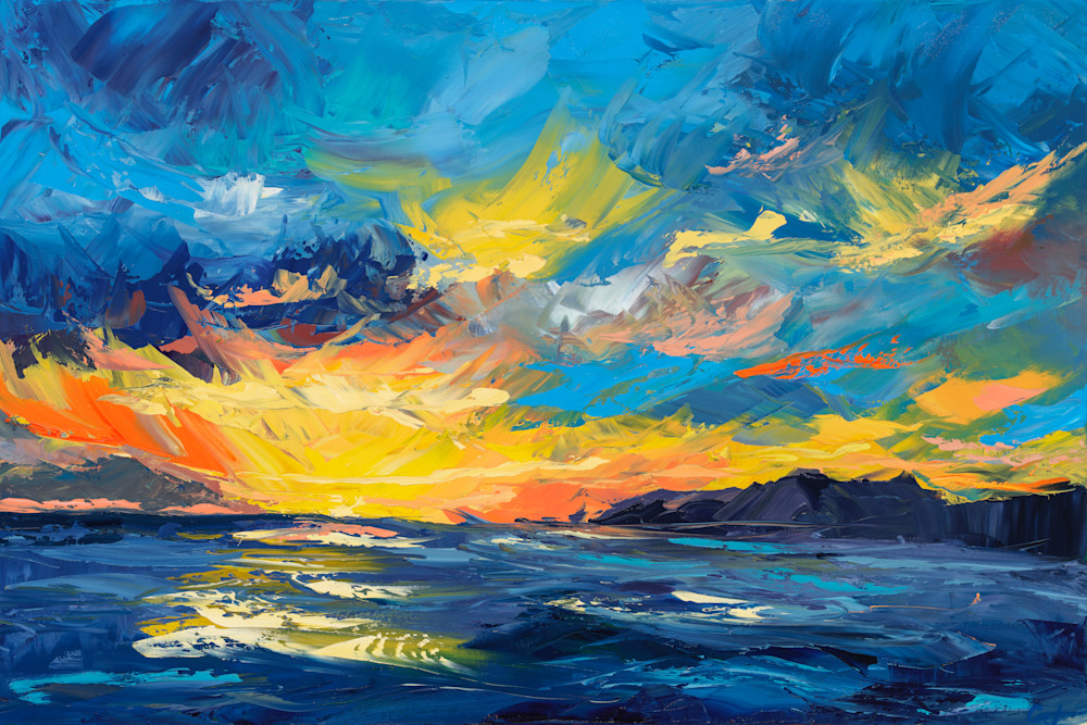 Sunset Surf Art | Catherine Gutierrez