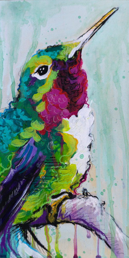 Even Hummingbirds Sit Sometimes Art | Kelsey Showalter Studios