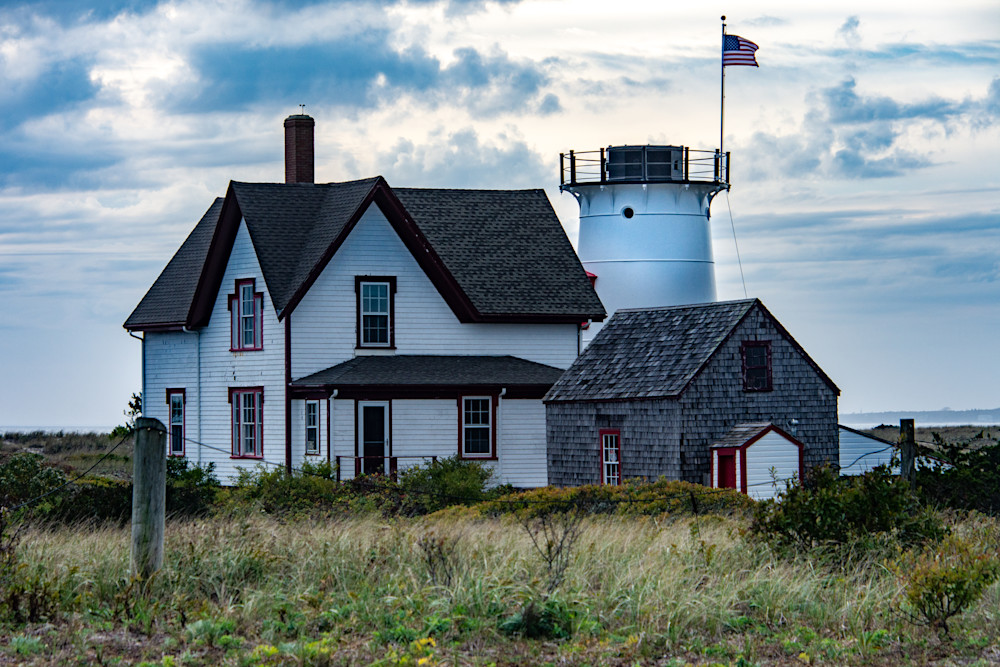 The Backside Of Stage Harbor Light Photography Art | The Colors of Chatham