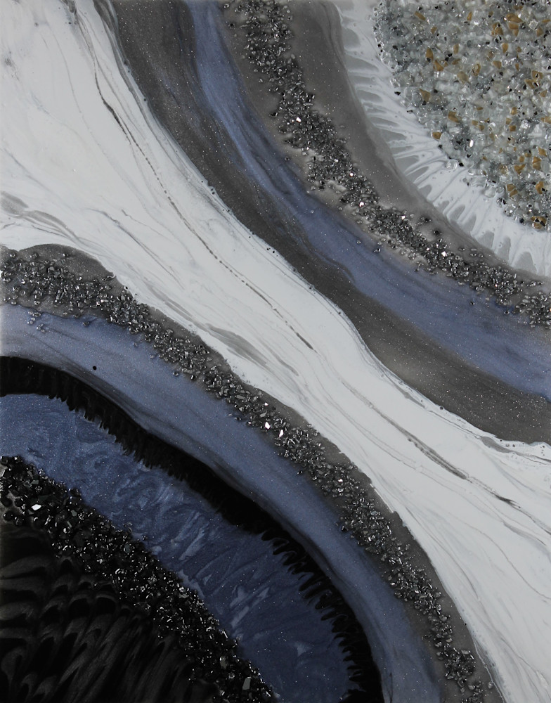 Silver Geodes Art | elizabethveloz