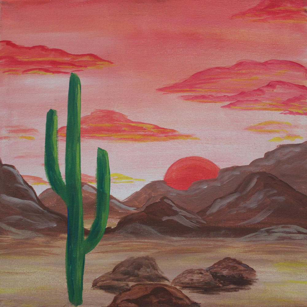 Red Desert Sun - Art Prints and Merchandise