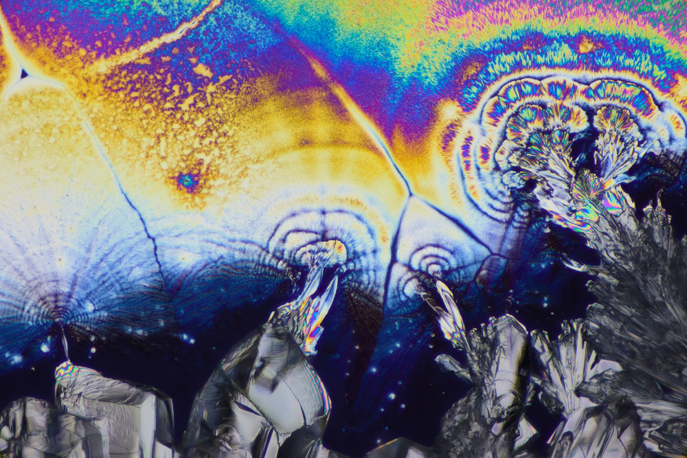 Crystal Waterfalls (400X Vitamic C Crystals)
